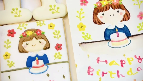 「再現度が凄い!」と大絶賛!手描きの絵を世界に一つの誕生日クッキーに