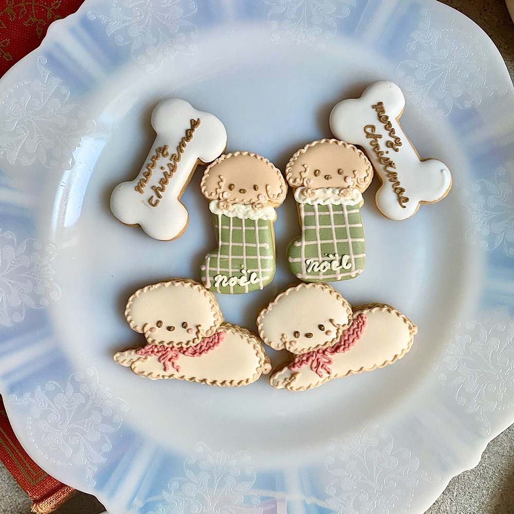 トイプードルのアイシングクッキー