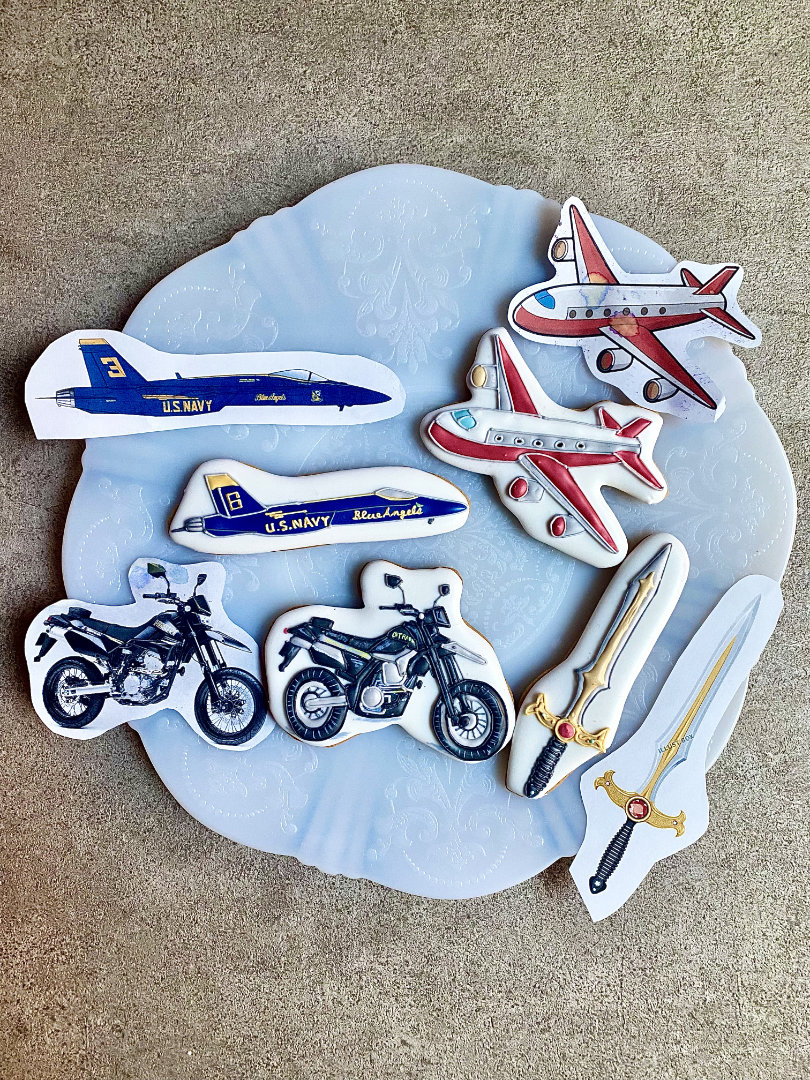 乗り物アイシングクッキー