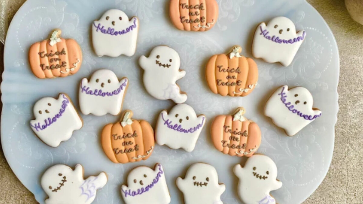 ハロウィンおばけとかぼちゃのアイシングクッキーセット